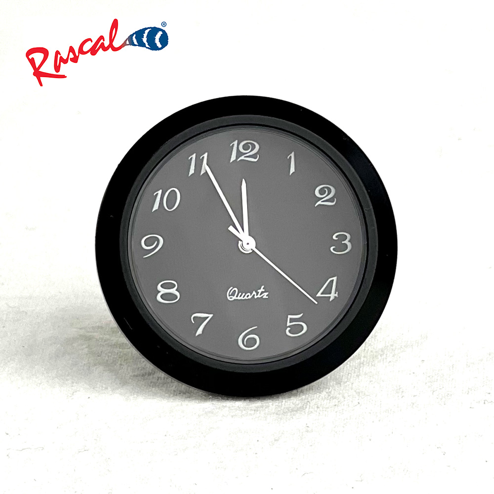 Rascal Dashboard Clock - Black on Black (image for) Rascal Dashboard Clock - Black on Black