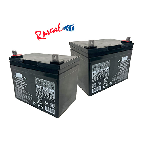 Rascal Batteries 12V 33AH (Set of 2) U1 (image for) Rascal Batteries 12V 33AH (Set of 2) U1
